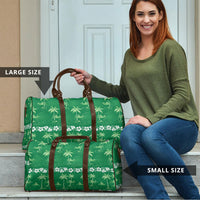 Green Hawaii Palm Tree Hibiscus Travel Bag Fantasy Summer Vibe LT01 - Polynesian Pride
