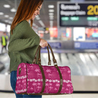 Pink Hawaii Palm Tree Hibiscus Travel Bag Fantasy Summer Vibe LT01 - Polynesian Pride