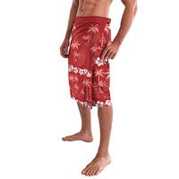 Red Hawaii Palm Tree Hibiscus Lavalava Fantasy Summer Vibe