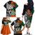 New Zealand and Ireland Rugby Family Matching Off Shoulder Long Sleeve Dress and Hawaiian Shirt Silver Fern With Shamrock 2023 World Cup LT01 - Polynesian Pride