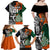 New Zealand and Ireland Rugby Family Matching Off Shoulder Maxi Dress and Hawaiian Shirt Silver Fern With Shamrock 2023 World Cup LT01 - Polynesian Pride