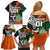 New Zealand and Ireland Rugby Family Matching Off Shoulder Short Dress and Hawaiian Shirt Silver Fern With Shamrock 2023 World Cup LT01 - Polynesian Pride