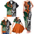 New Zealand and Ireland Rugby Family Matching Tank Maxi Dress and Hawaiian Shirt Silver Fern With Shamrock 2023 World Cup LT01 - Polynesian Pride