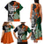 New Zealand and Ireland Rugby Family Matching Tank Maxi Dress and Hawaiian Shirt Silver Fern With Shamrock 2023 World Cup LT01 - Polynesian Pride