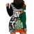 New Zealand and Ireland Rugby Hoodie Dress Silver Fern With Shamrock 2023 World Cup LT01 - Polynesian Pride