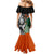 New Zealand and Ireland Rugby Mermaid Dress Silver Fern With Shamrock 2023 World Cup LT01 - Polynesian Pride