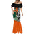 New Zealand and Ireland Rugby Mermaid Dress Silver Fern With Shamrock 2023 World Cup LT01 - Polynesian Pride