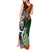 New Zealand and Ireland Rugby Tank Maxi Dress Silver Fern With Shamrock 2023 World Cup LT01 - Polynesian Pride