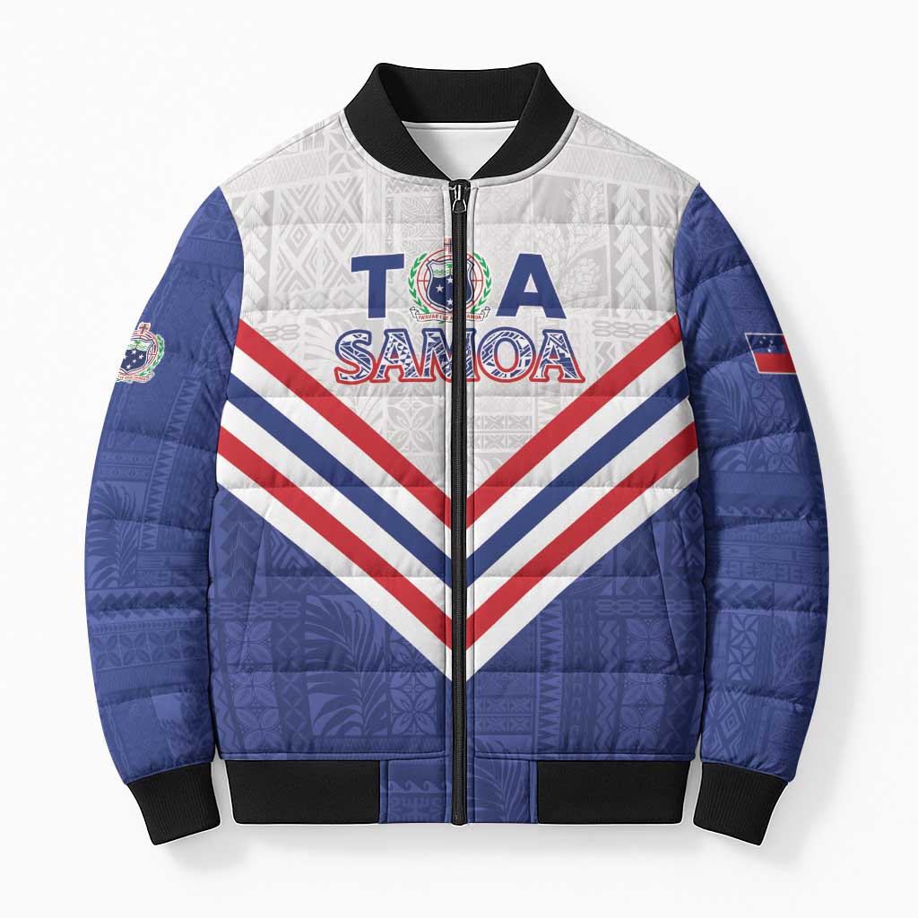 Custom Toa Samoa Rugby Bomber Puffer Jacket 1992-1993 Special Edition - Polynesian Pride