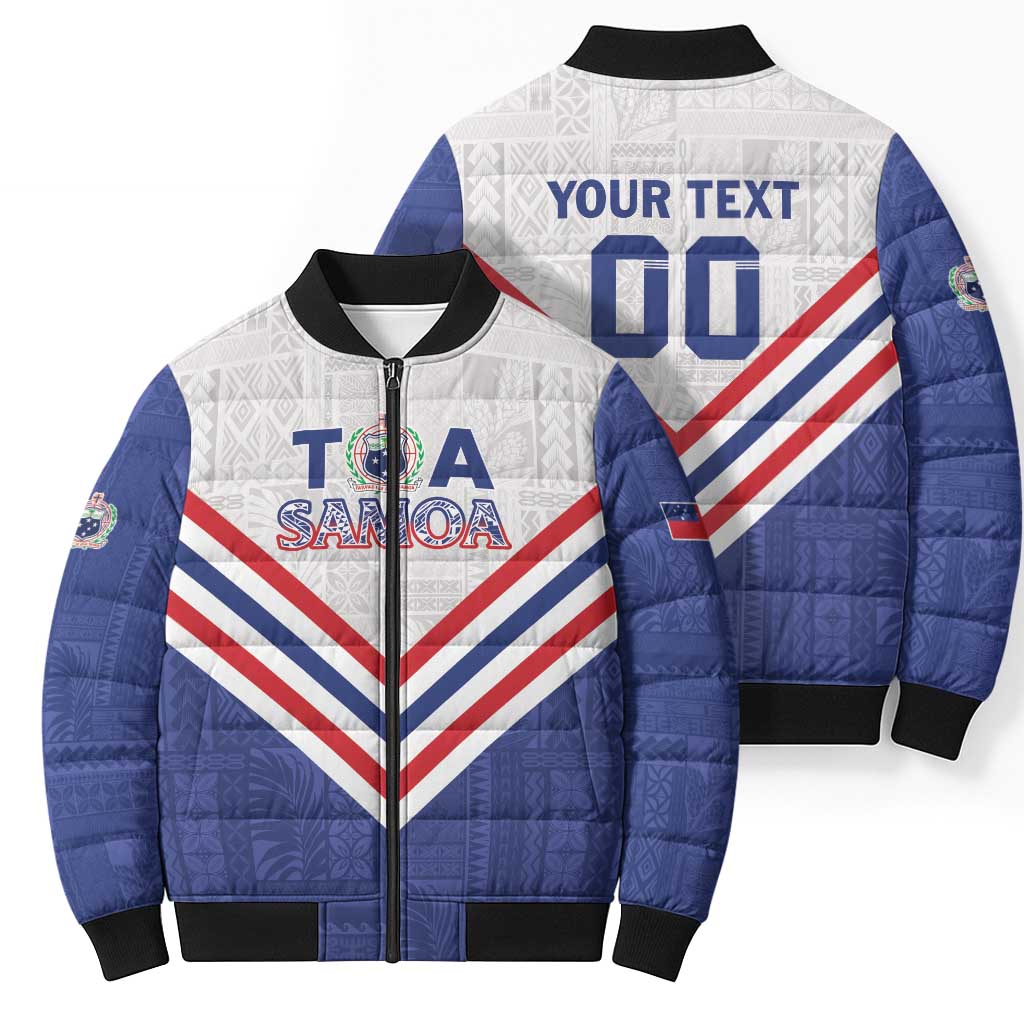 Custom Toa Samoa Rugby Bomber Puffer Jacket 1992-1993 Special Edition - Polynesian Pride