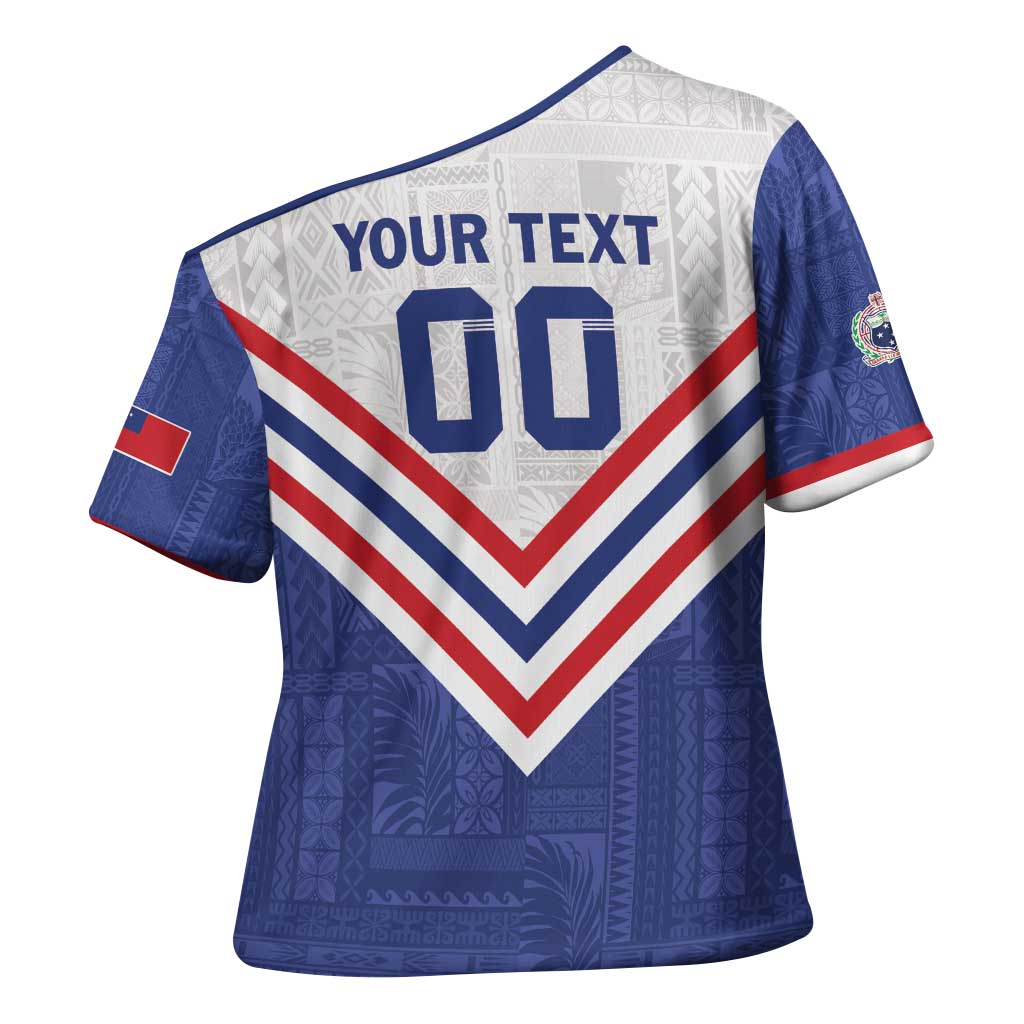 Custom Toa Samoa Rugby Cross Shoulder Shirt 1992-1993 Special Edition - Polynesian Pride