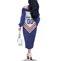 Custom Toa Samoa Rugby Family Matching Off The Shoulder Long Sleeve Dress and Hawaiian Shirt 1992-1993 Special Edition - Polynesian Pride