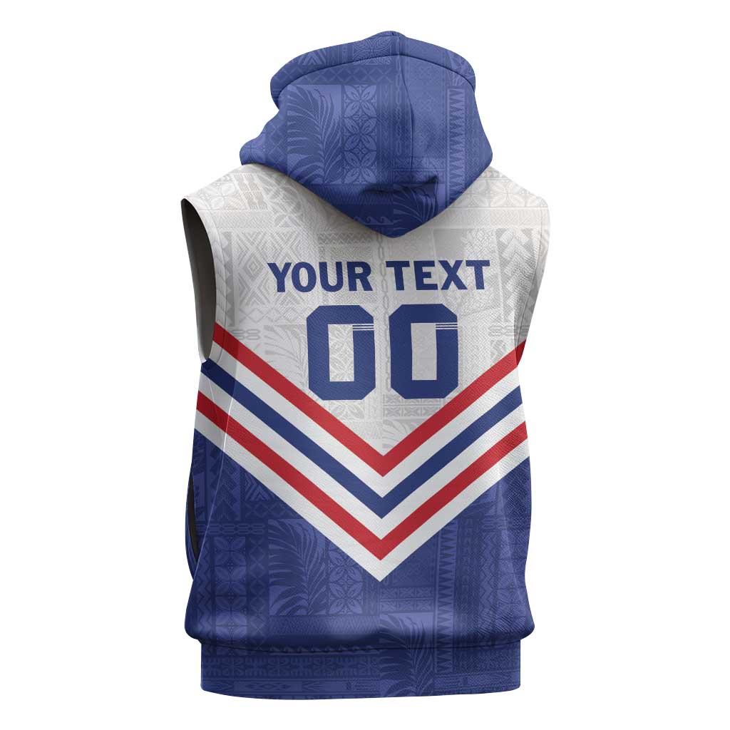 Custom Toa Samoa Rugby Sleeveless Zip Hoodie 1992-1993 Special Edition - Polynesian Pride