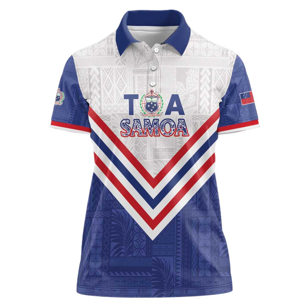 Custom Toa Samoa Rugby Women Polo Shirt 1992-1993 Special Edition - Polynesian Pride