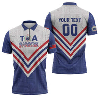 Custom Toa Samoa Rugby Zipper Polo Shirt 1992-1993 Special Edition - Polynesian Pride