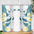 Maori Manta Ray Plumeria Teal Skinny Tumbler