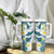 Maori Manta Ray Plumeria Teal Tumbler With Handle