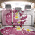 Maori Manta Ray Plumeria Royal Pink Back Car Seat Cover