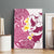 Maori Manta Ray Plumeria Royal Pink Canvas Wall Art