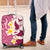 Maori Manta Ray Plumeria Royal Pink Luggage Cover