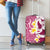 Maori Manta Ray Plumeria Royal Pink Luggage Cover