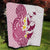 Maori Manta Ray Plumeria Royal Pink Quilt