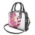 Maori Manta Ray Plumeria Royal Pink Shoulder Handbag