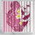 Maori Manta Ray Plumeria Royal Pink Shower Curtain