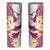 Maori Manta Ray Plumeria Royal Pink Skinny Tumbler