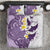 Maori Manta Ray Plumeria Deep Purple Bedding Set