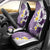 Maori Manta Ray Plumeria Deep Purple Car Seat Cover