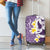 Maori Manta Ray Plumeria Deep Purple Luggage Cover