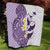 Maori Manta Ray Plumeria Deep Purple Quilt