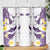 Maori Manta Ray Plumeria Deep Purple Skinny Tumbler