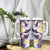 Maori Manta Ray Plumeria Deep Purple Tumbler With Handle