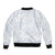 Plumeria Floral White Sunday Bomber Jacket