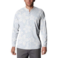 Plumeria Floral White Sunday Button Sweatshirt LT01 - Polynesian Pride