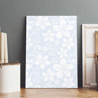 Plumeria Floral White Sunday Canvas Wall Art LT01 - Polynesian Pride