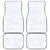 Plumeria Floral White Sunday Car Mats