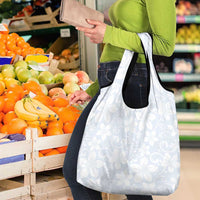 Plumeria Floral White Sunday Grocery Bag LT01 - Polynesian Pride