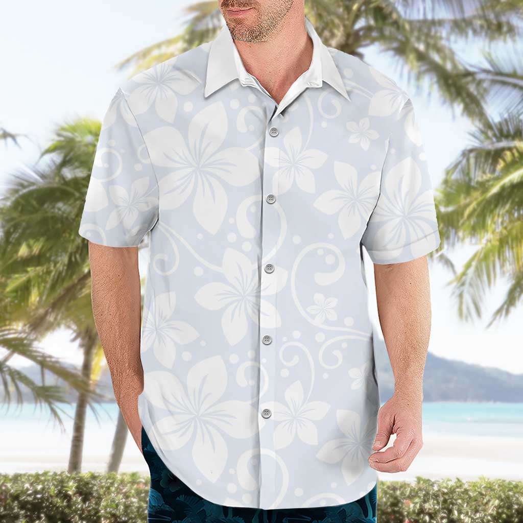 Plumeria Floral White Sunday Hawaiian Shirt LT01 - Polynesian Pride