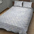 Plumeria Floral White Sunday Quilt Bed Set