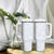 Plumeria Floral White Sunday Tumbler With Handle