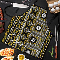 Fiji Masi Tapa Pattern Yellow Apron - Polynesian Pride