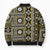 Fiji Masi Tapa Pattern Yellow Bomber Puffer Jacket - Polynesian Pride