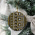 Fiji Masi Tapa Pattern Yellow Ceramic Ornament - Polynesian Pride