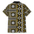 Fiji Masi Tapa Pattern Yellow Family Matching Puletasi and Hawaiian Shirt - Polynesian Pride