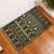 Fiji Masi Tapa Pattern Yellow Rubber Doormat - Polynesian Pride