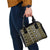 Fiji Masi Tapa Pattern Yellow Shoulder Handbag - Polynesian Pride