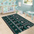 Fiji Masi Tapa Pattern Teal Area Rug - Polynesian Pride